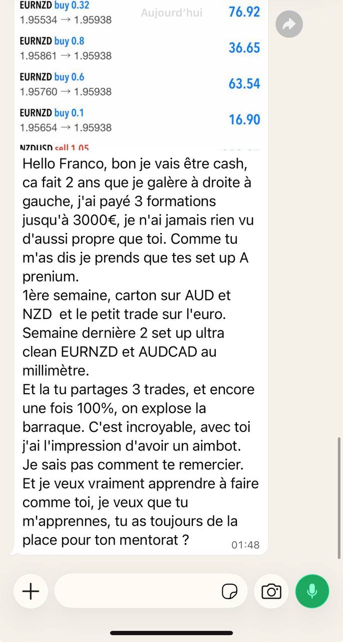 Message d'un membre après 2 ans de recherche et 3 formations